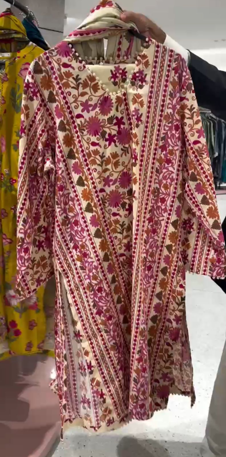 Pack of 3 Winter Khadar Printed Dress