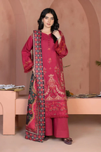 3PC Embroidered Unstitched Khaddar Suit KHE-3634