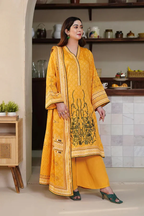 3PC Embroidered Unstitched Kotail Linen Suit KKTE-3652