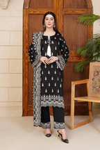 3PC Embroidered Unstitched Kotail Linen Suit KTE-363