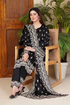 3PC Embroidered Unstitched Kotail Linen Suit KTE-363